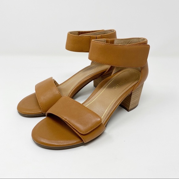 Vionic Pep Solana block heels in Saddle - Picture 2 of 7